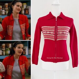 Extremely Rare Vintage 90s Lambswool Fair Isle Sweater ASO Monica Geller in Frie